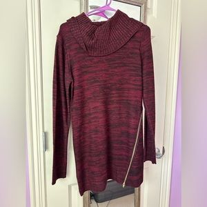 Women’s knit dress with side zipper